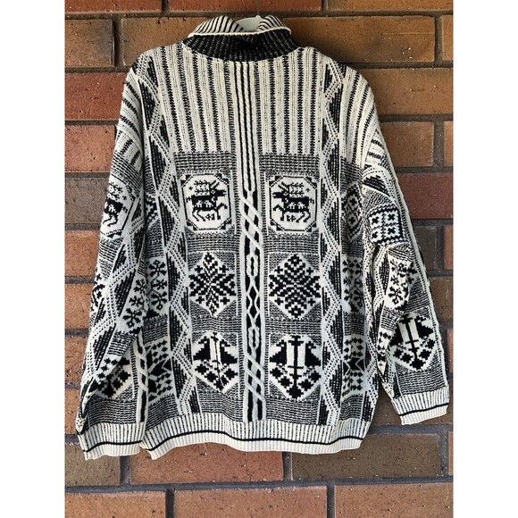 Gabriella Frattini Setball Moose Sweater Retro Wool Blend | Size 54 US XL - Picture 2 of 14